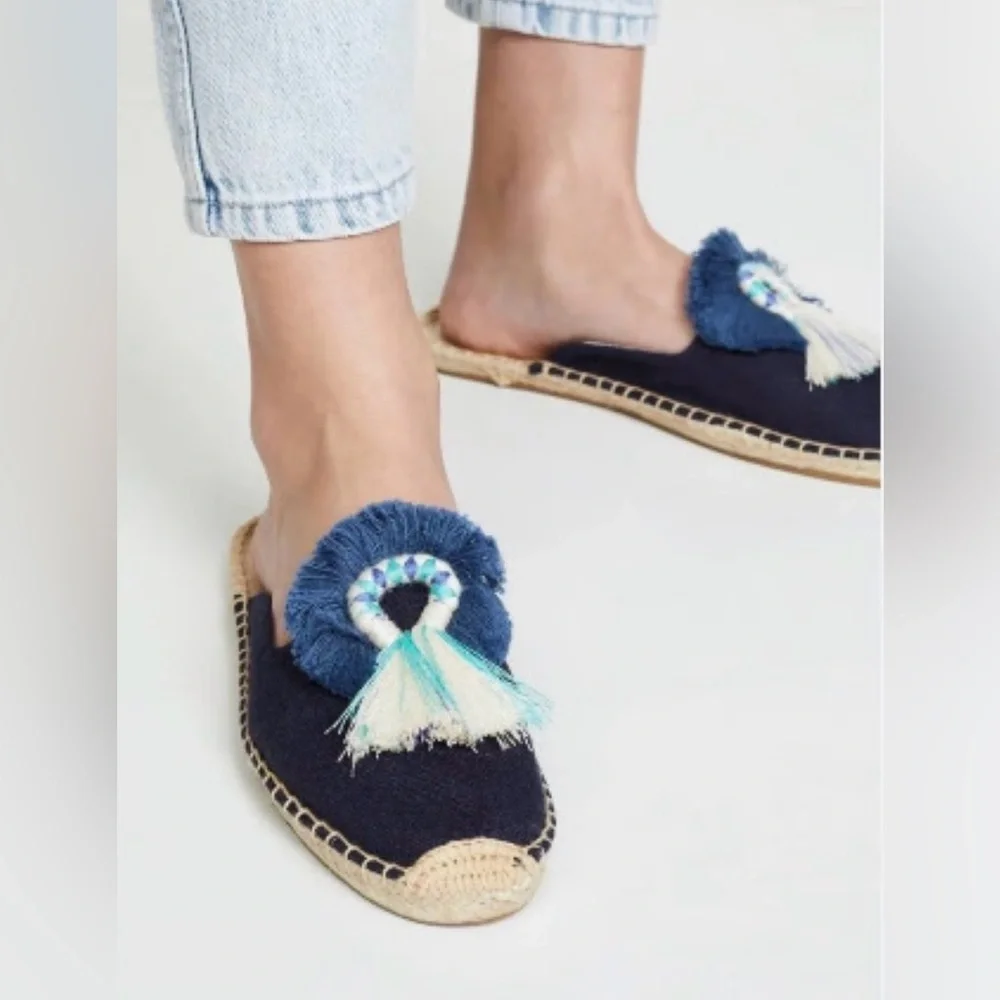 Soludos Kiki Tassel Espadrille Mule. Never worn, size 8.5 - Picture 1 of 4